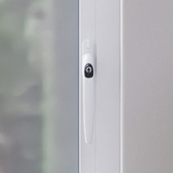 aluminium casement window handle in white